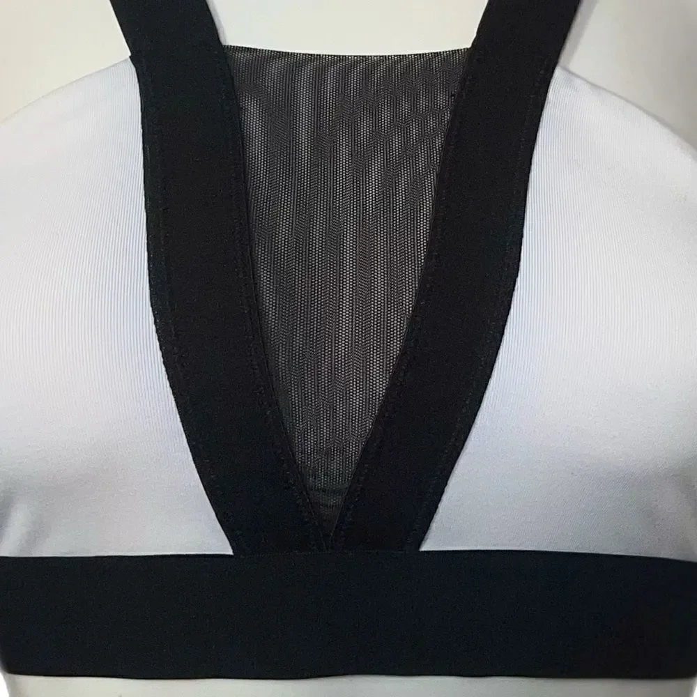 Mesh Inset Sports Bra LIVE LOVE DREAM by Aero (M)